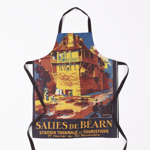 Item preview, Vintage Salies-de-Béarn Travel Poster | Early 20th Century Art | French Thermal Spa Town | Bold Colors & Art Nouveau Style designed and sold by artofuniverse.