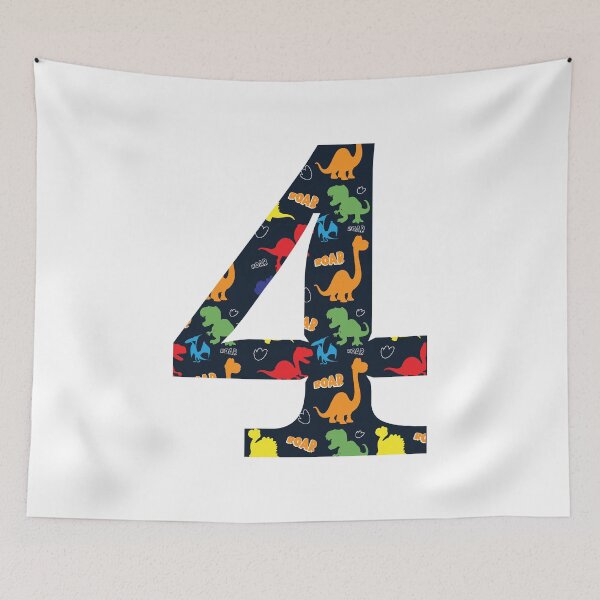 Item preview, Kids Dinosaur 4th Birthday 4 Years Old Rawr I'm 4 designed and sold by Blok45.