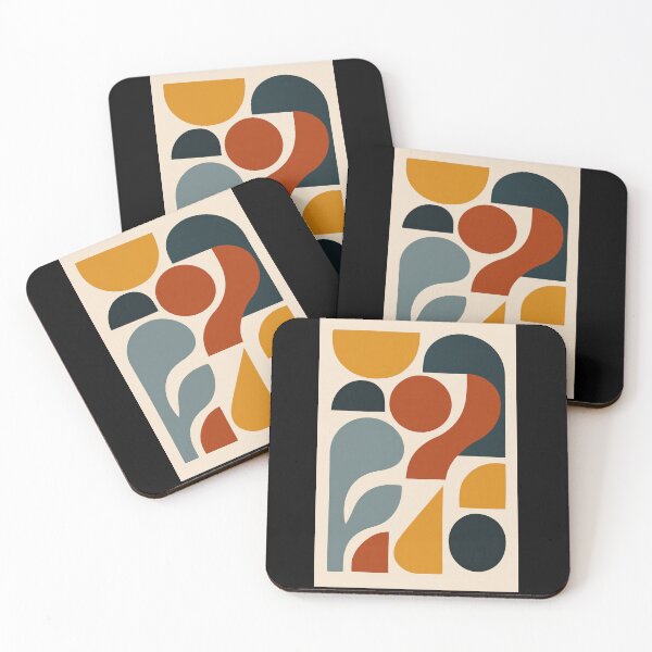 Item preview, FISH SALAD | Mid-Century Modern Geometric Abstract designed and sold by Union & Thread.