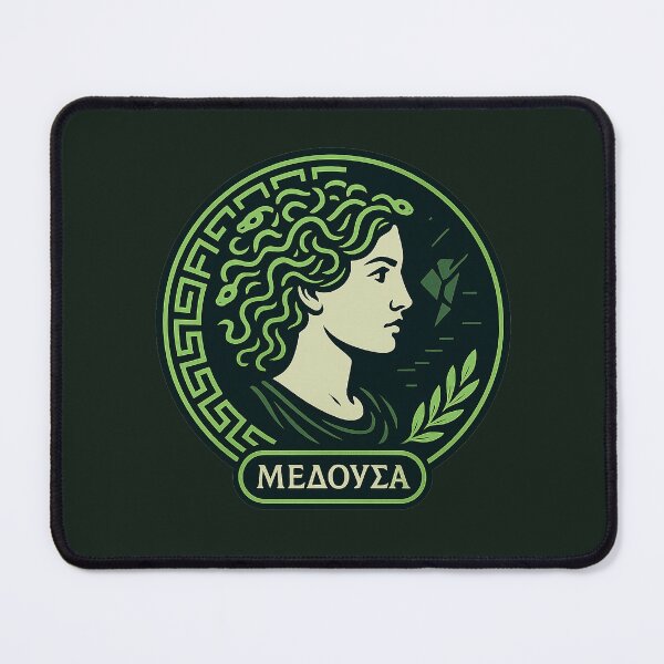 Item preview, Neon Oracle Badge – Medusa • Greek Mythology Feminist Icon designed and sold by Bratak.