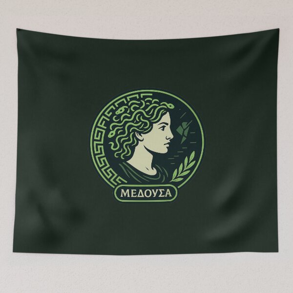 Item preview, Neon Oracle Badge – Medusa • Greek Mythology Feminist Icon designed and sold by Bratak.
