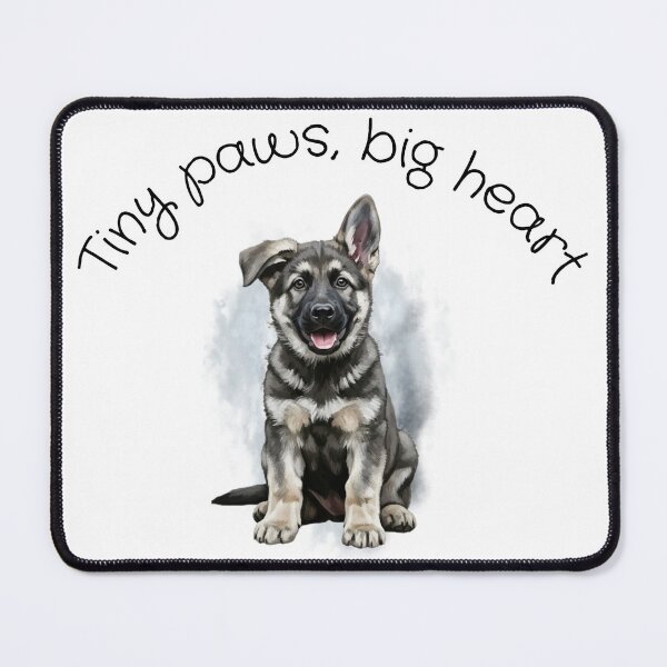 Item preview, Tiny paws, big heart, puppy GSD designed and sold by CheekySniffy.