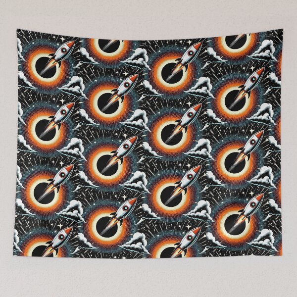 Item preview, Black hole and rocket  designed and sold by Dogandesighn.