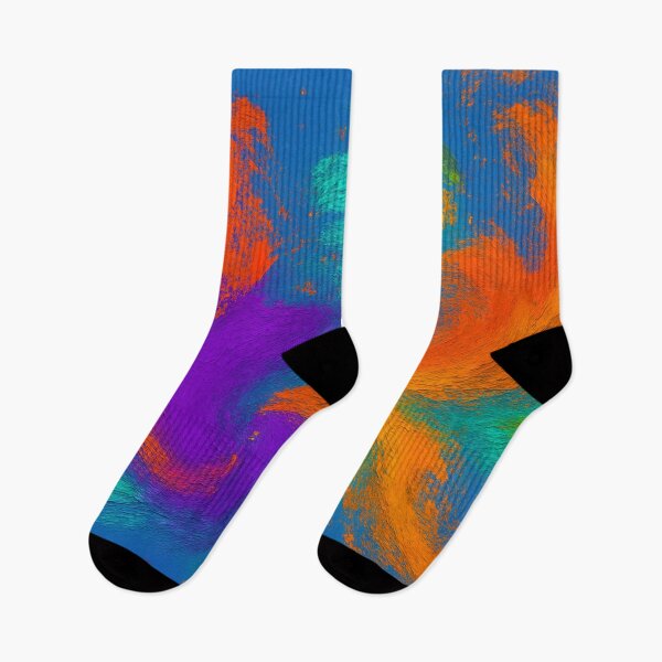 Item preview, Swirls of color on a blue background designed and sold by Sigtrix.