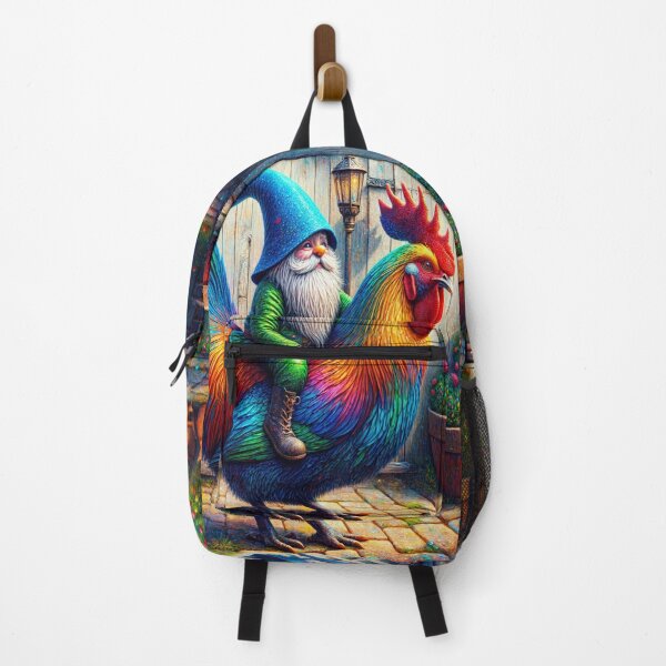 Item preview, Gnome Riding a Rooster designed and sold by M-Y-A-R-T-.