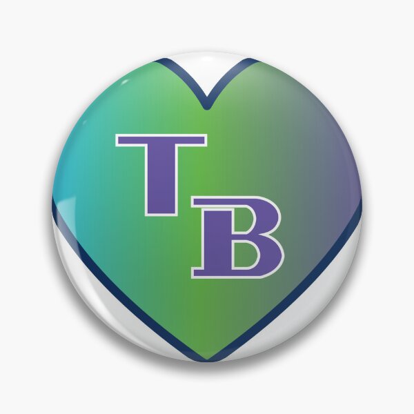 Item preview, Tampa Bay Florida Heart - Devil Rays Baseball Colors Sticker designed and sold by TrueSouth.