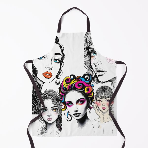 Item preview, “Chromatic Flow: The Art of Hair in Motion 1 designed and sold by FaceArt treasures.