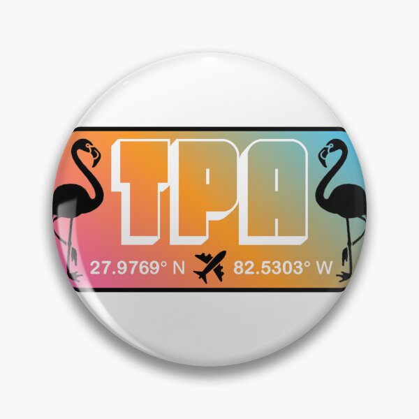 Item preview, TPA Tampa International Airport Florida Tag Sticker designed and sold by TrueSouth.