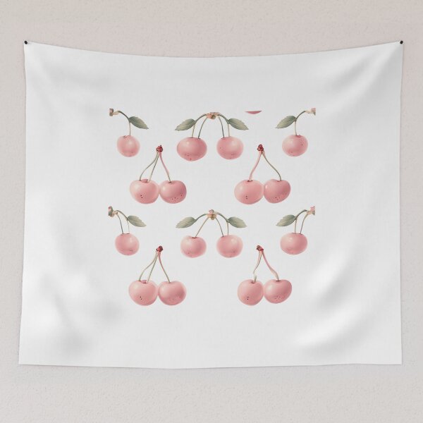 Item preview, Cute Cherry Pattern | Retro Fruit Print designed and sold by GoxyVision.