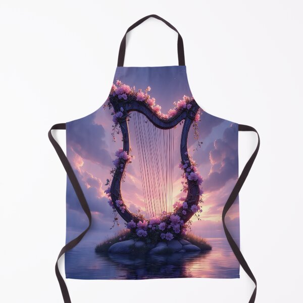 Item preview, Ethereal Harp of Blossoms designed and sold by oanaunciuleanu.