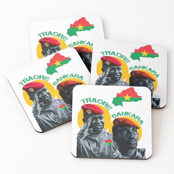Item preview, Ibrahim Traore & Thomas Sankara - Pan-African Revolutionary Burkina Faso leaders designed and sold by Youngkev-arts.