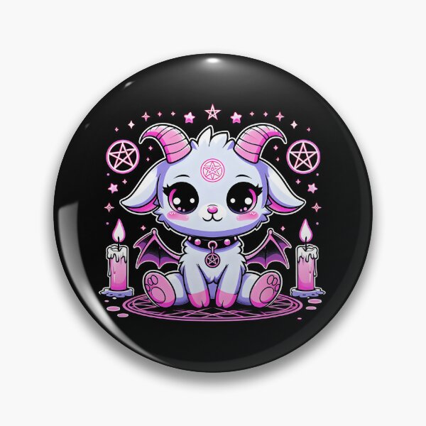 Item preview, Kawaii Pastel Goth Baphomet | Cute Witchy Goat with Pentacle designed and sold by DamianRoy88.