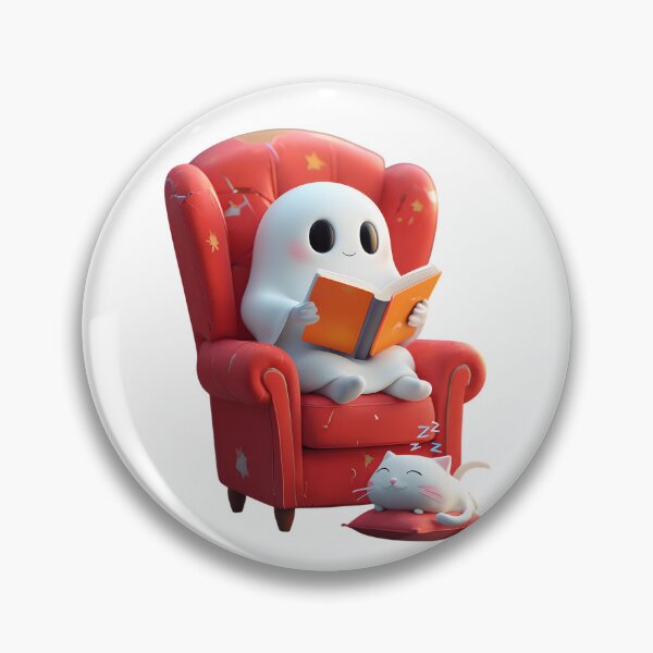 Item preview, Ghost Reading a Book | Spooky Book Lover Design designed and sold by GoxyVision.