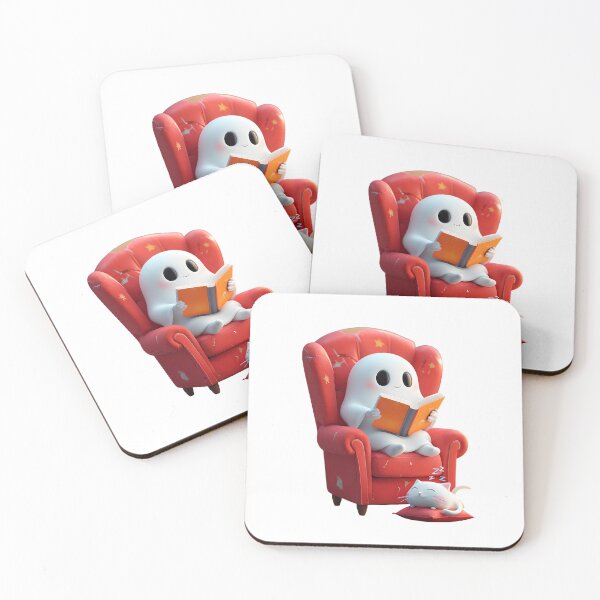 Item preview, Ghost Reading a Book | Spooky Book Lover Design designed and sold by GoxyVision.