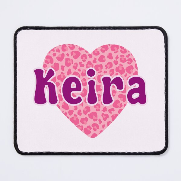 Item preview, Keira Name Pink Leopard Heart designed and sold by Jeallan Designs.