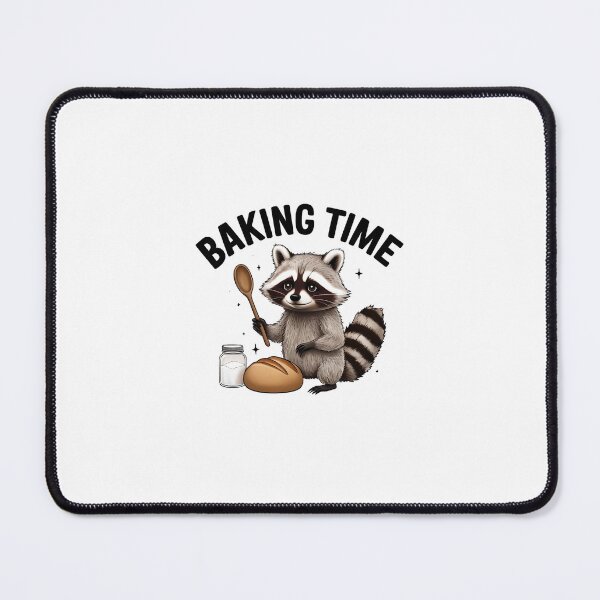 Item preview, Raccoon Baking Print | Cute Animal Baker Design designed and sold by GoxyVision.