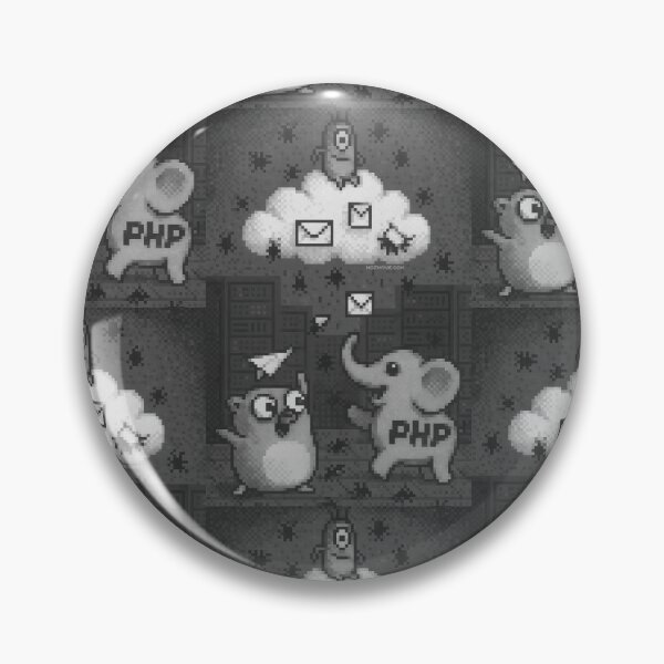 Artikelvorschau, API Cloud Messaging – Pixelkunst in Graustufen entworfen und verkauft von nozhove.