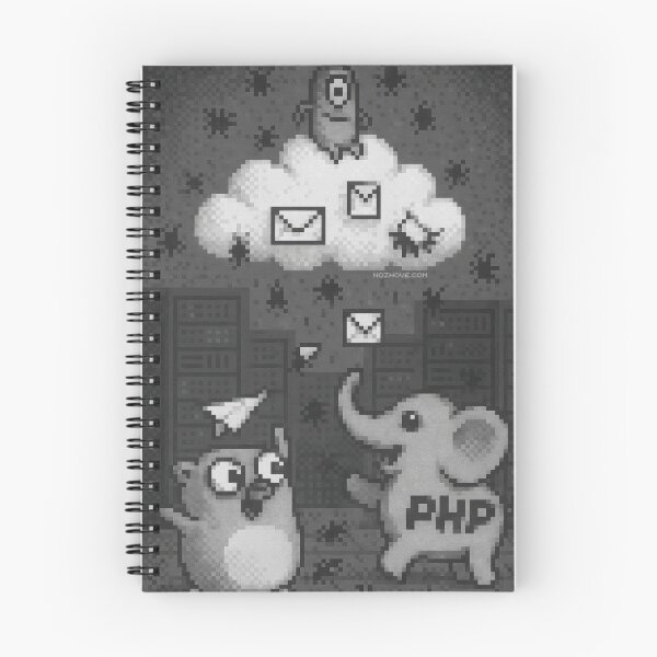 Artikelvorschau, API Cloud Messaging – Pixelkunst in Graustufen entworfen und verkauft von nozhove.