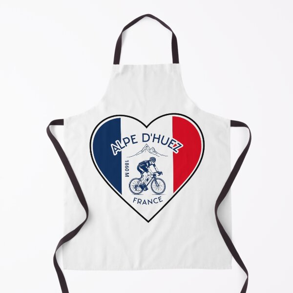 Item preview, CYCLING ALPE D'HUEZ FRANCE,heart with the French flag. Sticker, shirt and more designed and sold by designkb.