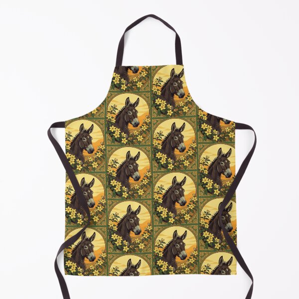 Item preview, Mule Surrounded By Yellow Jasmine Flowers designed and sold by taiche.