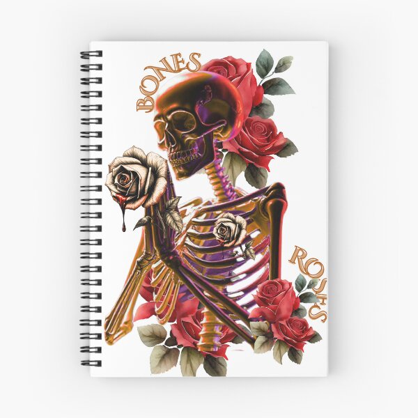 Item preview, Bones & Roses – Calavera gótica y arte floral designed and sold by THEPLUGceoMERCH.