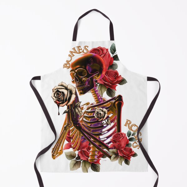 Item preview, Bones & Roses – Gothic Skull and Floral Art designed and sold by THEPLUGceoMERCH.