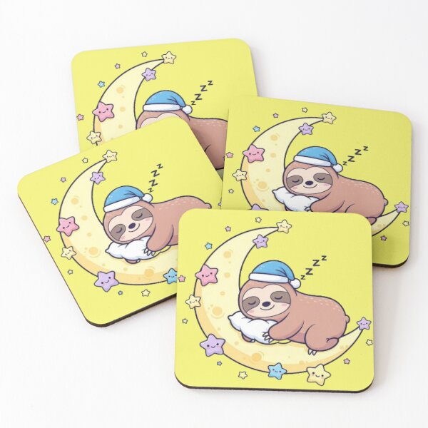 Item preview, Sleepy Sloth on Moon – Kawaii Cute Dream Design designed and sold by PunnyBean.