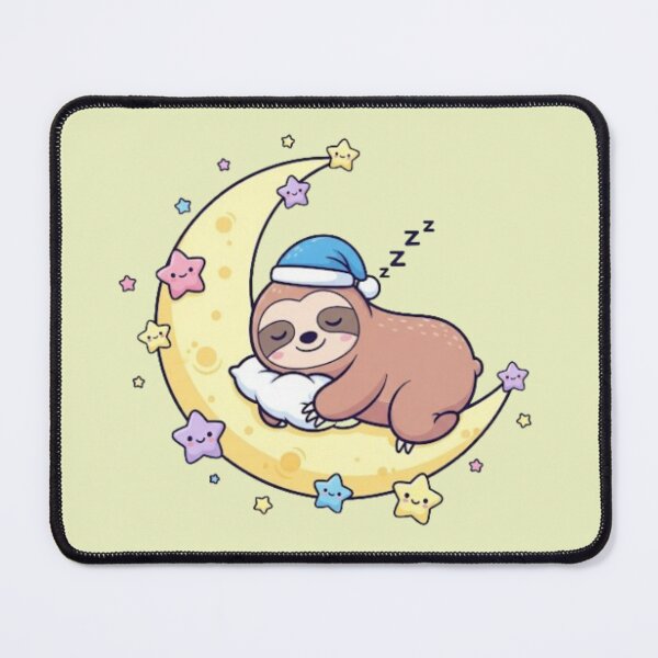 Item preview, Sleepy Sloth on Moon – Kawaii Cute Dream Design designed and sold by PunnyBean.