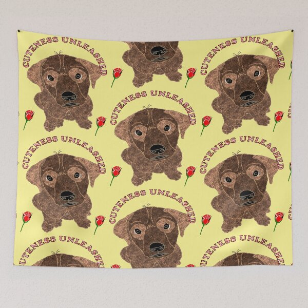 Item preview, Cuteness Unleashed Little Brown Puppy Dog designed and sold by kristalcurt.