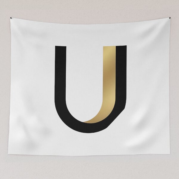 Item preview,  Letter U – Gold & Black Elegance designed and sold by RAKO13.