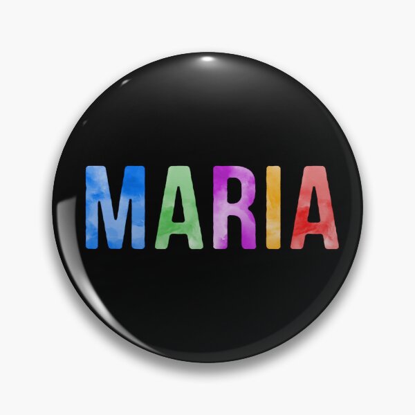 Item preview, Maria Name Bright Colors designed and sold by Jeallan Designs.