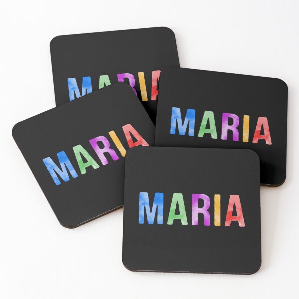 Item preview, Maria Name Bright Colors designed and sold by Jeallan Designs.