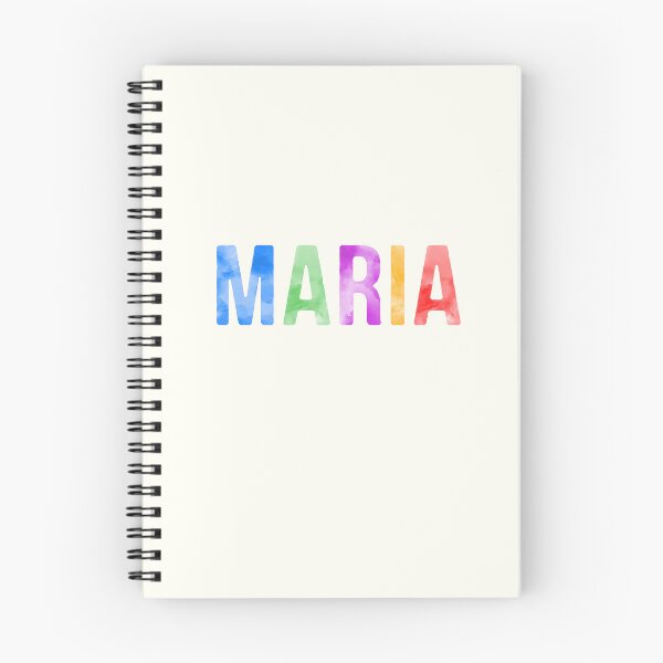 Item preview, Maria Name Bright Colors designed and sold by Jeallan Designs.