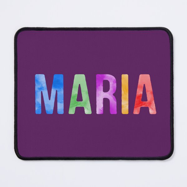 Item preview, Maria Name Bright Colors designed and sold by Jeallan Designs.