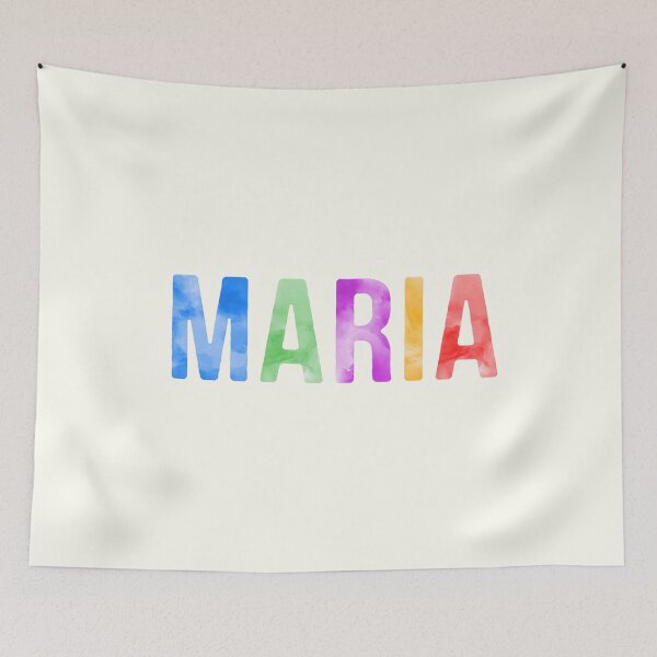 Item preview, Maria Name Bright Colors designed and sold by Jeallan Designs.