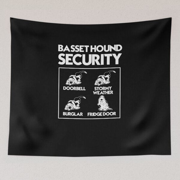 Item preview, Basset Hound Security V5 designed and sold by TeeTimeGuys.