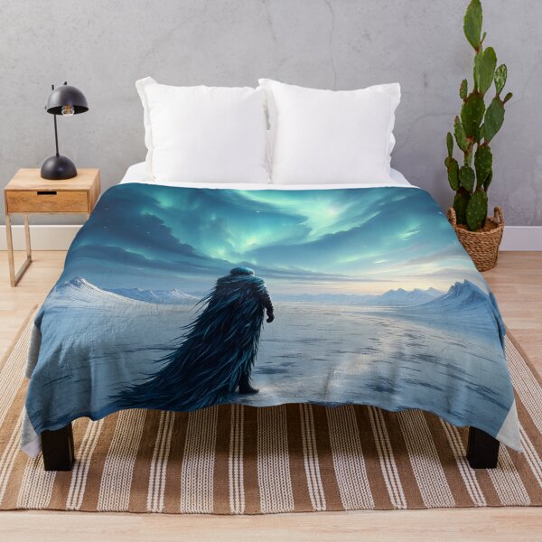 Item preview, The Wanderer Beneath the Aurora designed and sold by oanaunciuleanu.