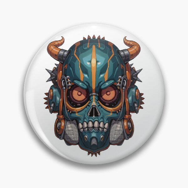 Item preview, Cybernetic Skull with Mechanical Horns designed and sold by Arcadia World.