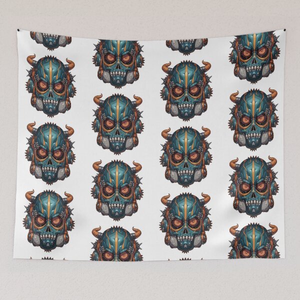 Item preview, Cybernetic Skull with Mechanical Horns designed and sold by Arcadia World.