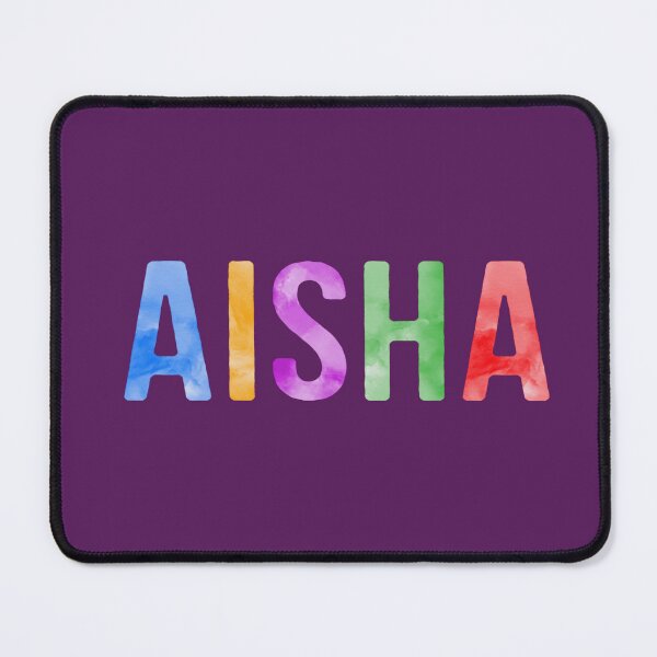 Item preview, Aisha Name Bright Colors designed and sold by Jeallan Designs.