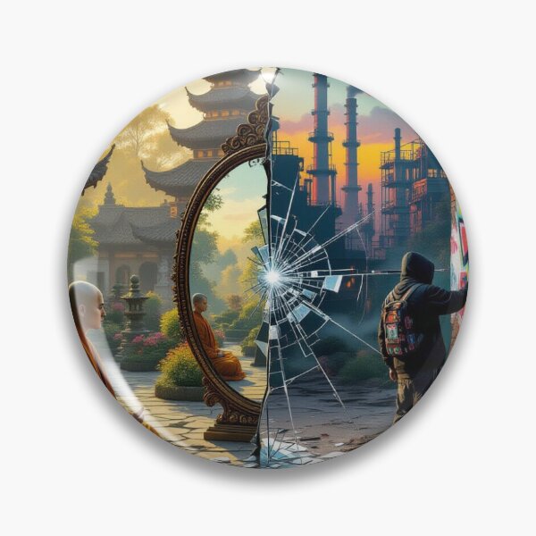 Item preview, Mirror of Souls – Zen & Street Art in Harmony / Mirror of Souls – Zen meets Urban Rebellion designed and sold by FotoworldEdel.