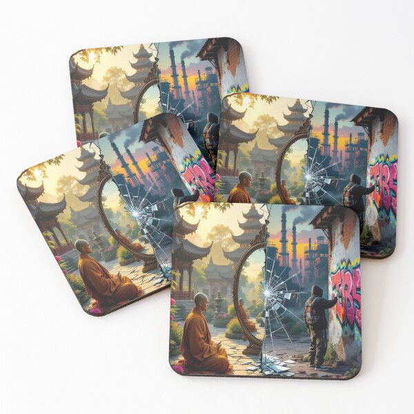 Item preview, Mirror of Souls – Zen & Street Art in Harmony / Mirror of Souls – Zen meets Urban Rebellion designed and sold by FotoworldEdel.