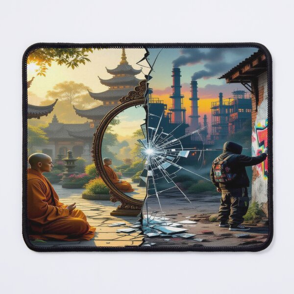 Item preview, Mirror of Souls – Zen & Street Art in Harmony / Mirror of Souls – Zen meets Urban Rebellion designed and sold by FotoworldEdel.