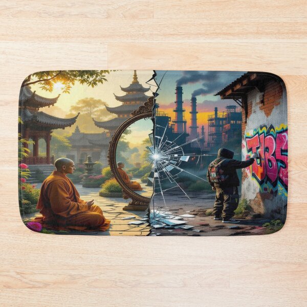 Item preview, Mirror of Souls – Zen & Street Art in Harmony / Mirror of Souls – Zen meets Urban Rebellion designed and sold by FotoworldEdel.