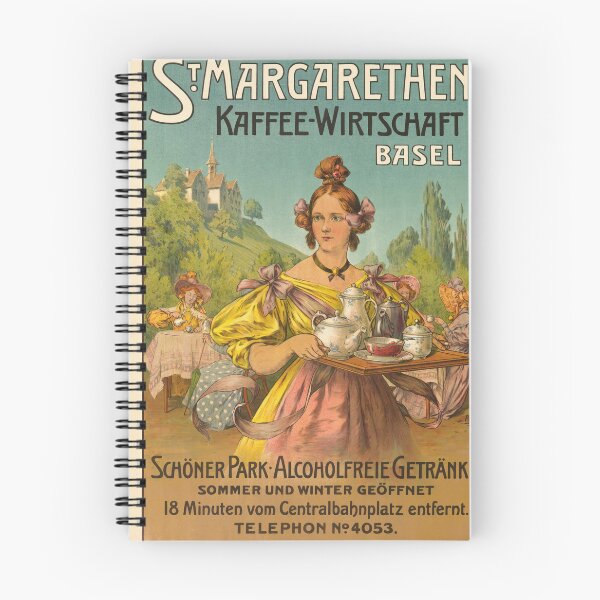 Item preview, Vintage Art Nouveau Poster | St. Margarethen Kaffee-Wirtschaft Basel | 19th Century Café Culture Lithograph | Antique Advertisement Art designed and sold by artofuniverse.