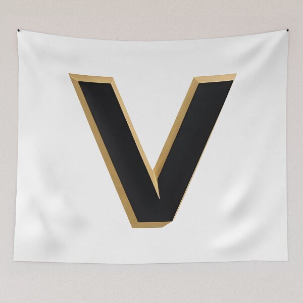 Item preview,  Letter V – Gold & Black Elegance designed and sold by RAKO13.