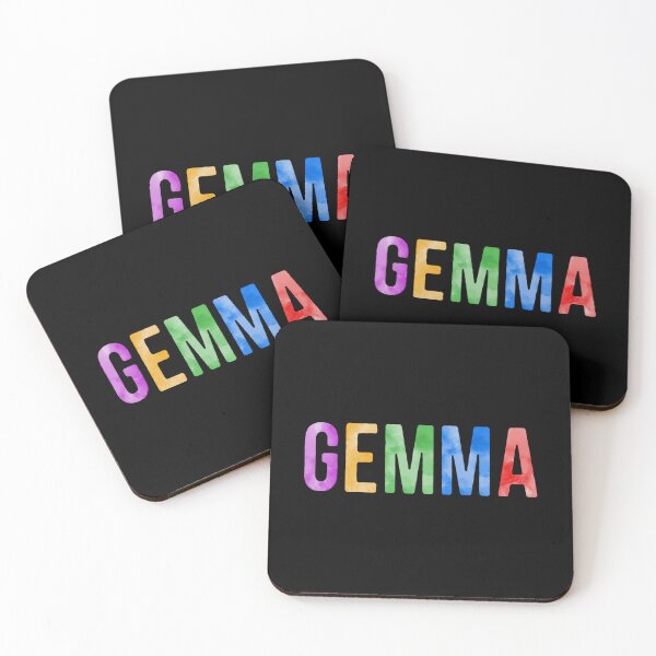 Item preview, Gemma Name Bright Colors designed and sold by Jeallan Designs.