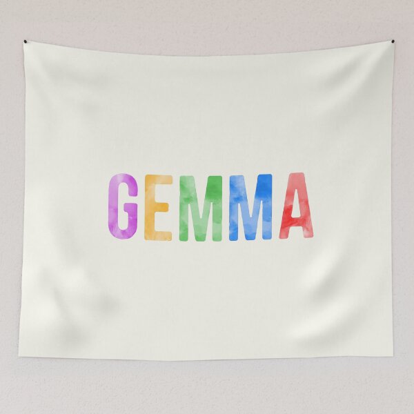 Item preview, Gemma Name Bright Colors designed and sold by Jeallan Designs.