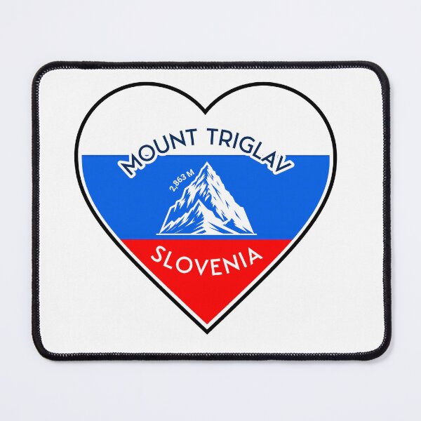 Item preview, mount triglav climb -slovenia, colors of the flag heart, sticker, shirt and more ALSO WITH THE YEAR '2025' SEE MY SHOP designed and sold by designkb.