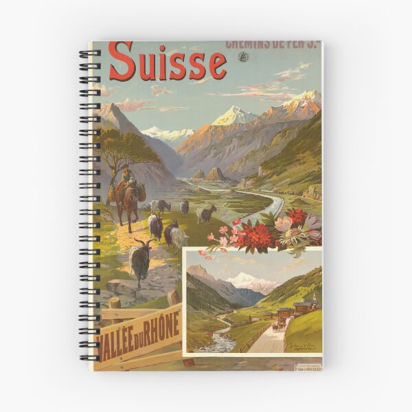 Item preview, Vintage Swiss Railways Travel Poster | Jura-Simplon and Rhône Valley | Early 20th Century Art | Scenic Alps and Pastoral Beauty designed and sold by artofuniverse.